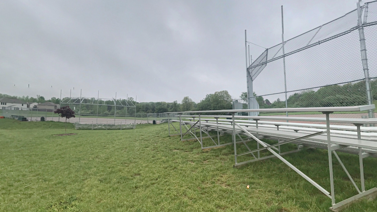 Bleachers at Jesse Decker Park Lake Orion MI